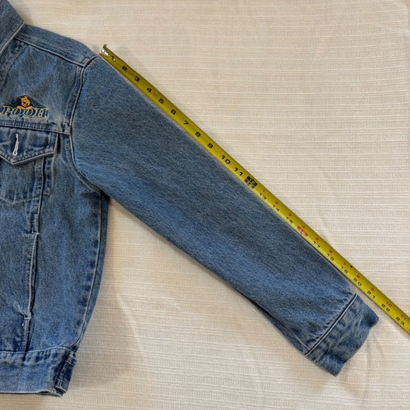 Disney Winnie the Pooh Vintage Denim Trucker Jacket Medium Wash Blue - Picture 3 of 7